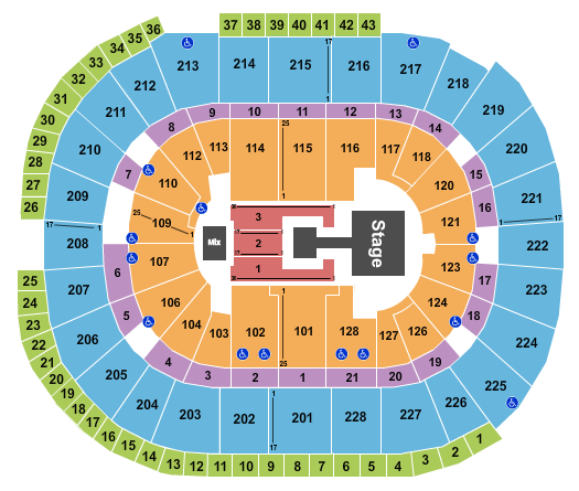 SAP Center ATEEZ Seating Chart